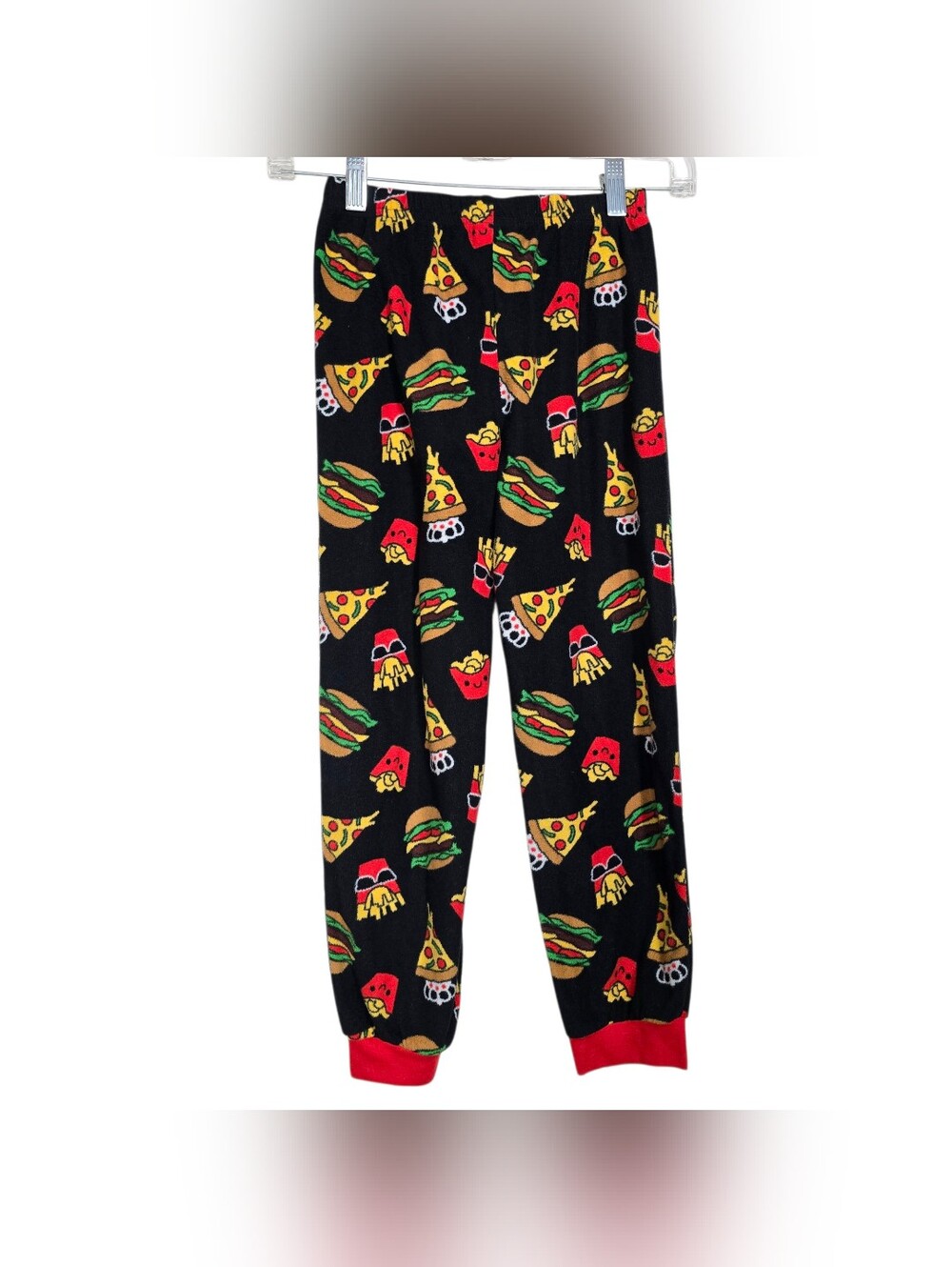 PJs + Pancakes Pizza Fries Burgers Pajama Pants Boys M 7/8